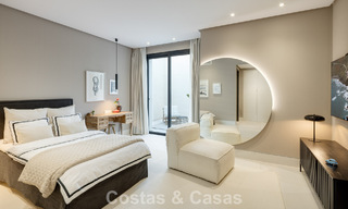 Villa modernista de lujo con vistas al mar en venta en una zona residencial privilegiada en Nueva Andalucía, Marbella 778298 