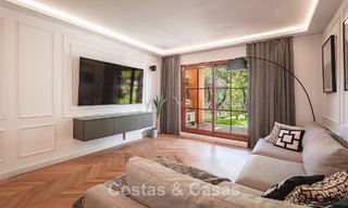 Apartamento con jardín de 3 dormitorios completamente renovado en venta en un complejo de lujo en Marbella - Benahavis 778543 