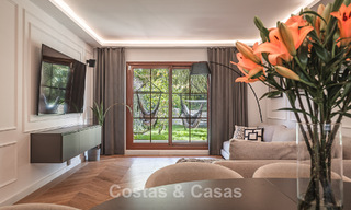 Apartamento con jardín de 3 dormitorios completamente renovado en venta en un complejo de lujo en Marbella - Benahavis 778544 