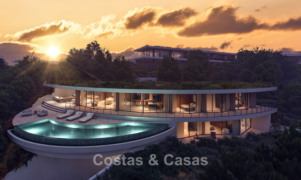 Impresionante villa de diseño de clase mundial en venta con vistas panorámicas al mar en las colinas de Marbella - Benahavis 778572