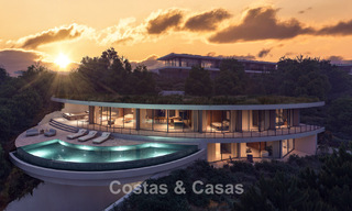 Impresionante villa de diseño de clase mundial en venta con vistas panorámicas al mar en las colinas de Marbella - Benahavis 778572 