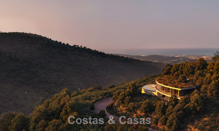 Impresionante villa de diseño de clase mundial en venta con vistas panorámicas al mar en las colinas de Marbella - Benahavis 778573 