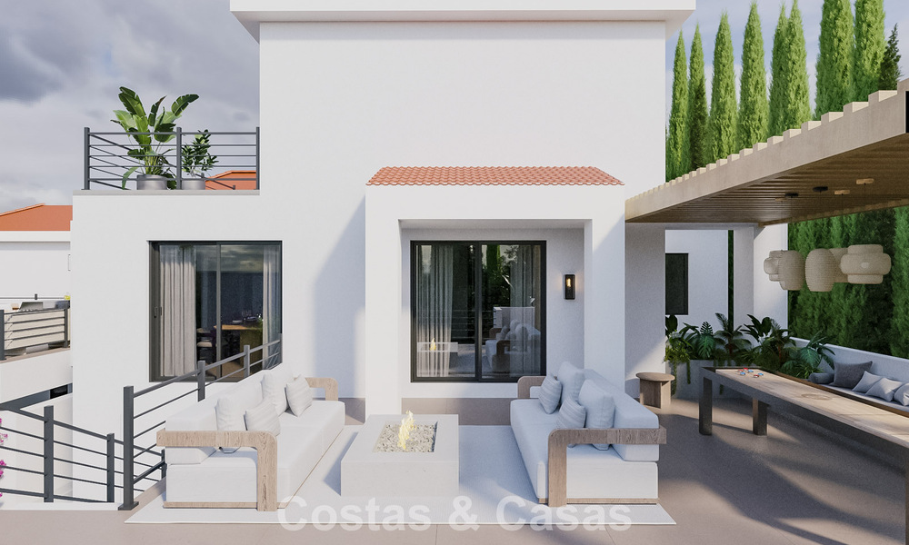 Proyecto de reforma: villa de lujo en venta con diseño moderno-mediterráneo y vistas al mar en Nueva Andalucía, Marbella 779069