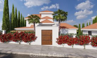 Proyecto de reforma: villa de lujo en venta con diseño moderno-mediterráneo y vistas al mar en Nueva Andalucía, Marbella 779076 