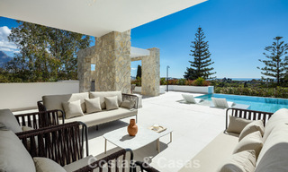 Villa de lujo modernista a estrenar en venta en la exclusiva zona residencial cerrada de La Quinta, Marbella - Benahavis 779015 