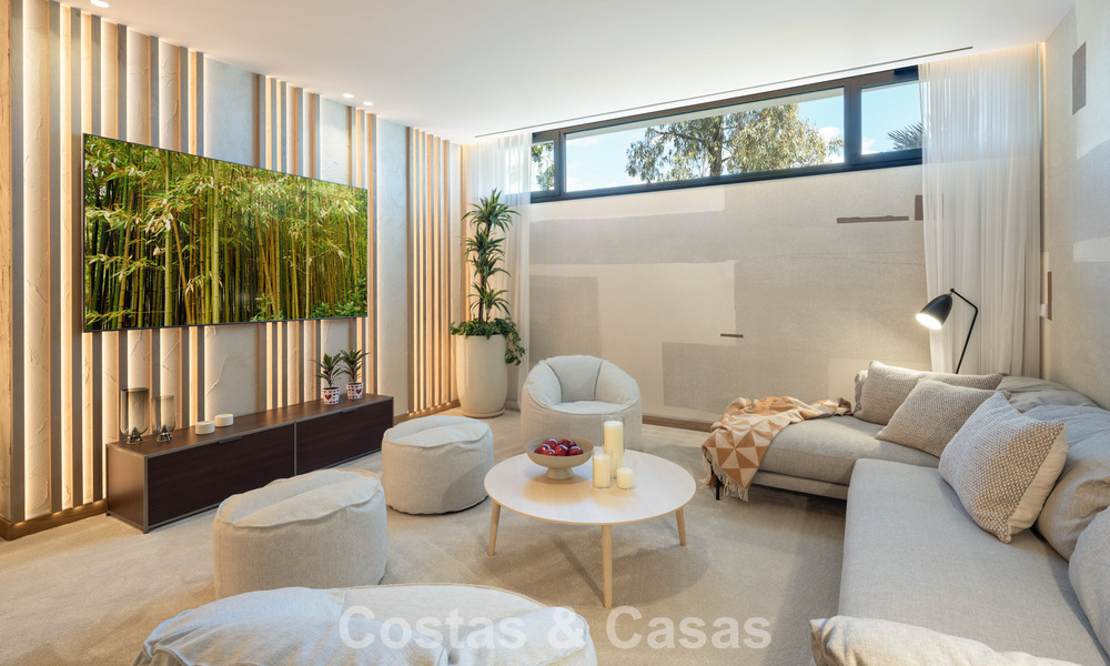 Villa de lujo modernista a estrenar en venta en la exclusiva zona residencial cerrada de La Quinta, Marbella - Benahavis 779029