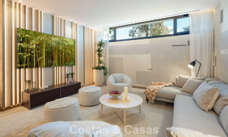 Villa de lujo modernista a estrenar en venta en la exclusiva zona residencial cerrada de La Quinta, Marbella - Benahavis 779029 