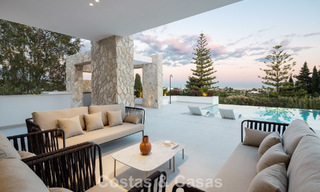 Villa de lujo modernista a estrenar en venta en la exclusiva zona residencial cerrada de La Quinta, Marbella - Benahavis 779036 