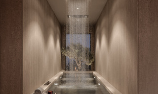 Villa de lujo sobre plano con vistas panorámicas al mar en venta en una comunidad cerrada de Nueva Andalucía, Marbella 779419 