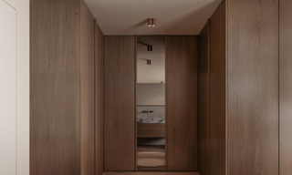 Villa de lujo sobre plano con vistas panorámicas al mar en venta en una comunidad cerrada de Nueva Andalucía, Marbella 779421 