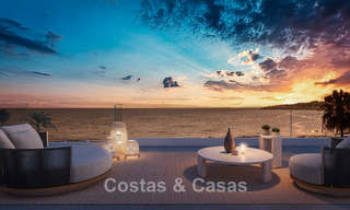 3 villas de lujo con vistas despejadas al mar en venta en zona de golf de Mijas Costa, Costa del Sol 779079 