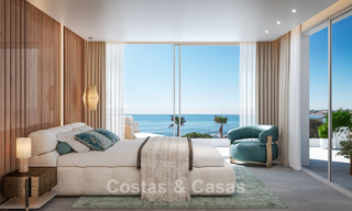 3 villas de lujo con vistas despejadas al mar en venta en zona de golf de Mijas Costa, Costa del Sol 779081 