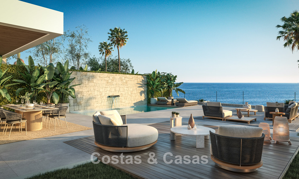 3 villas de lujo con vistas despejadas al mar en venta en zona de golf de Mijas Costa, Costa del Sol 779084