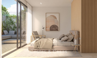 Casas sobre plano, energéticamente eficientes, en venta en las verdes colinas de Elviria, al este del centro de Marbella 779357 