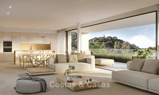 Casas sobre plano, energéticamente eficientes, en venta en las verdes colinas de Elviria, al este del centro de Marbella 779358 