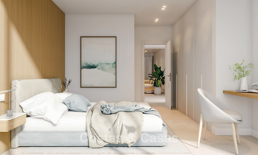 Casas sobre plano, energéticamente eficientes, en venta en las verdes colinas de Elviria, al este del centro de Marbella 779361