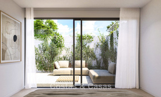 Casas sobre plano, energéticamente eficientes, en venta en las verdes colinas de Elviria, al este del centro de Marbella 779362 