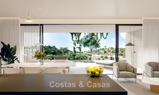 Casas sobre plano, energéticamente eficientes, en venta en las verdes colinas de Elviria, al este del centro de Marbella 779366 