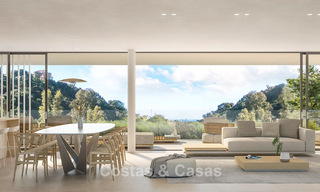 Casas sobre plano, energéticamente eficientes, en venta en las verdes colinas de Elviria, al este del centro de Marbella 779367 