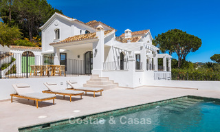 Prestigiosa villa reformada en venta en la cotizada urbanización cerrada de El Madroñal en Marbella - Benahavis 779523 