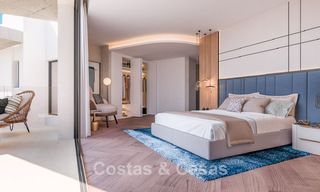 Sofisticada villa de nueva construcción en venta en una prestigiosa y segura zona residencial en la Milla de Oro de Marbella 779916 