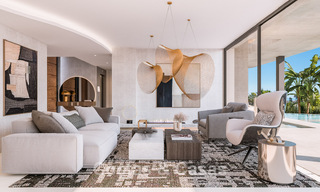 Sofisticada villa de nueva construcción en venta en una prestigiosa y segura zona residencial en la Milla de Oro de Marbella 779917 