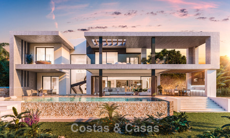 Nuevo en el mercado. Sofisticada villa de nueva construcción en venta en una zona segura en la Milla de Oro de Marbella 779919