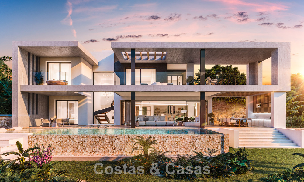 Nuevo en el mercado. Sofisticada villa de nueva construcción en venta en una zona segura en la Milla de Oro de Marbella 779919