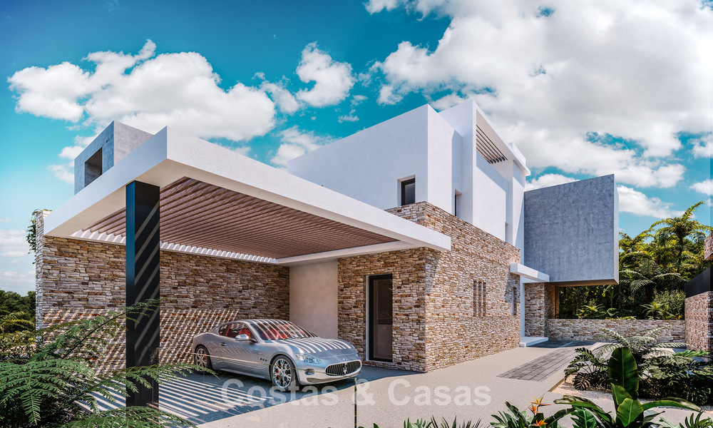 Nuevo en el mercado. Sofisticada villa de nueva construcción en venta en una zona segura en la Milla de Oro de Marbella 779920