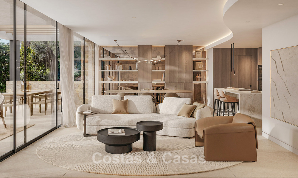 Nuevo en el mercado. Villa de nueva construcción de alta gama en venta en una zona popular y segura en la Milla de Oro de Marbella 779926
