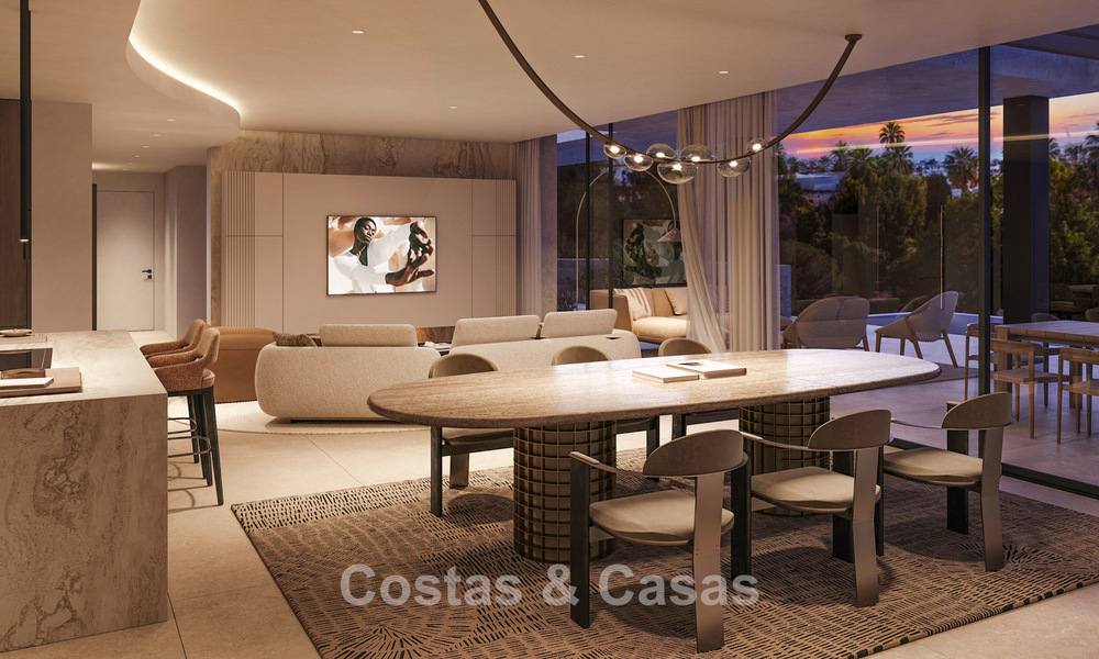 Nuevo en el mercado. Villa de nueva construcción de alta gama en venta en una zona popular y segura en la Milla de Oro de Marbella 779928