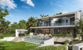 Nuevo en el mercado. Villa de nueva construcción de alta gama en venta en una zona popular y segura en la Milla de Oro de Marbella 779941 