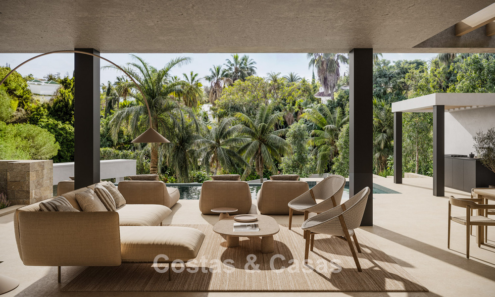 Nuevo en el mercado. Villa de nueva construcción de alta gama en venta en una zona popular y segura en la Milla de Oro de Marbella 779946