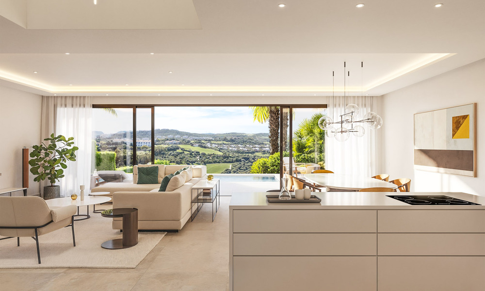 Nuevo proyecto. 17 sofisticadas villas de lujo con vistas al golf y al mar en venta en Casares, Costa del Sol 780144