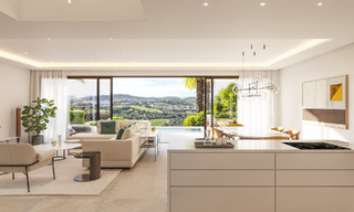 Nuevo proyecto. 17 sofisticadas villas de lujo con vistas al golf y al mar en venta en Casares, Costa del Sol 780144 