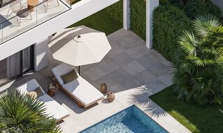 Nuevo proyecto. 17 sofisticadas villas de lujo con vistas al golf y al mar en venta en Casares, Costa del Sol 780146 