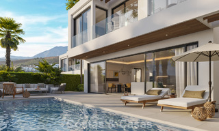 Nuevo proyecto. 17 sofisticadas villas de lujo con vistas al golf y al mar en venta en Casares, Costa del Sol 780147 