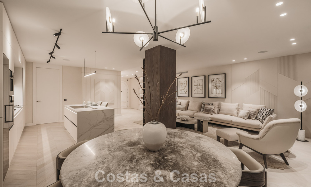 Apartamento de primera clase con vistas panorámicas al mar en venta en el Valle del Golf de Nueva Andalucía, Marbella 780259