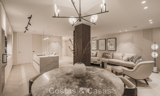 Apartamento de primera clase con vistas panorámicas al mar en venta en el Valle del Golf de Nueva Andalucía, Marbella 780259 