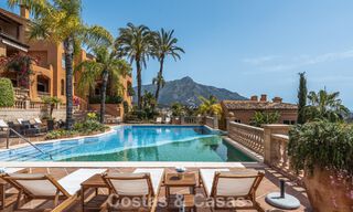 Apartamento de primera clase con vistas panorámicas al mar en venta en el Valle del Golf de Nueva Andalucía, Marbella 780276 