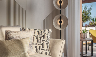 Apartamento de primera clase con vistas panorámicas al mar en venta en el Valle del Golf de Nueva Andalucía, Marbella 780299 