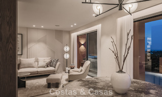 Apartamento de primera clase con vistas panorámicas al mar en venta en el Valle del Golf de Nueva Andalucía, Marbella 780302 