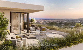 Apartamentos modernistas sobre plano con fenomenales vistas al mar en venta en Mijas, Costa del Sol 780066 