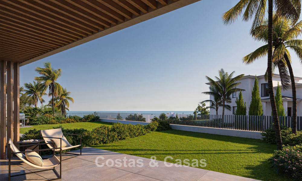 Apartamentos modernistas sobre plano con fenomenales vistas al mar en venta en Mijas, Costa del Sol 780074