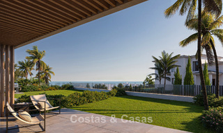 Apartamentos modernistas sobre plano con fenomenales vistas al mar en venta en Mijas, Costa del Sol 780074 