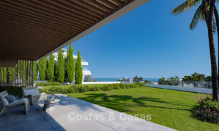 Apartamentos modernistas sobre plano con fenomenales vistas al mar en venta en Mijas, Costa del Sol 780075 