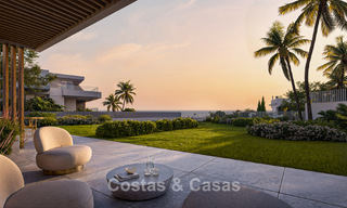 Apartamentos modernistas sobre plano con fenomenales vistas al mar en venta en Mijas, Costa del Sol 780076 