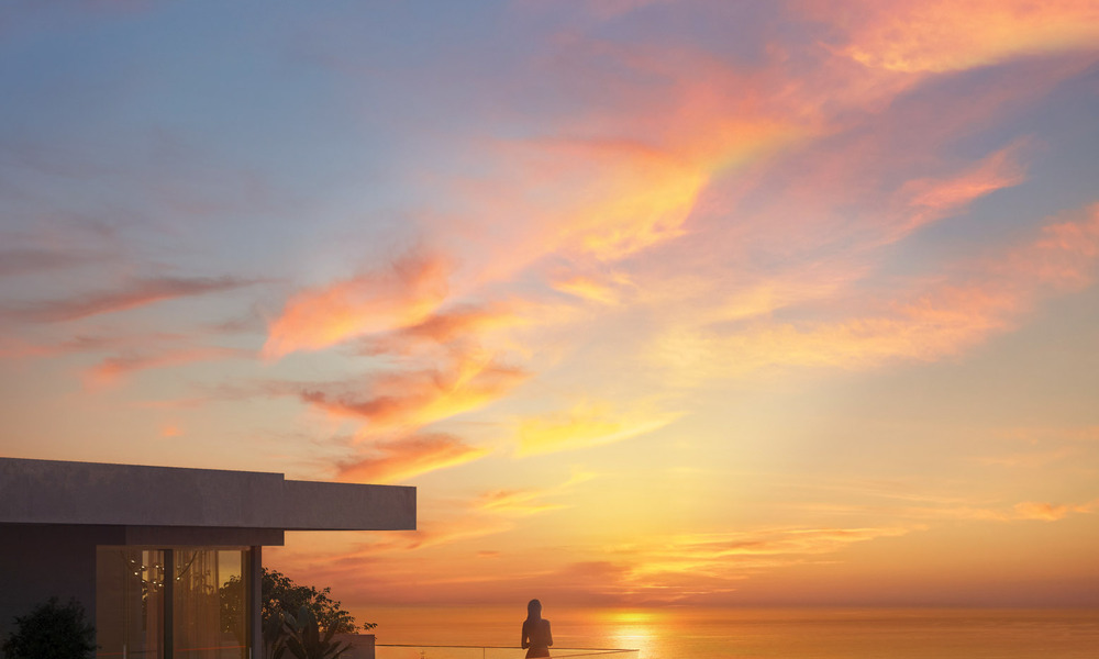 Apartamentos modernistas sobre plano con fenomenales vistas al mar en venta en Mijas, Costa del Sol 780078