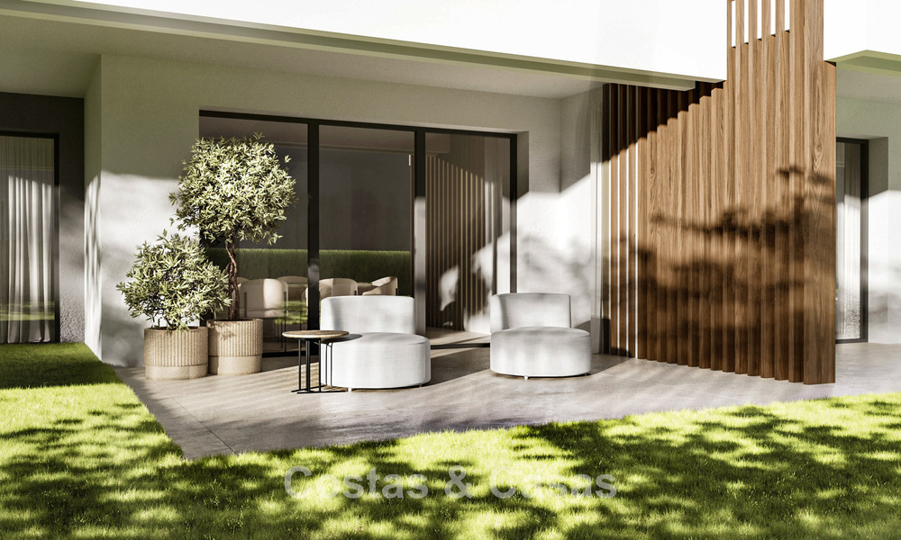 Apartamentos modernistas sobre plano con fenomenales vistas al mar en venta en Mijas, Costa del Sol 780081