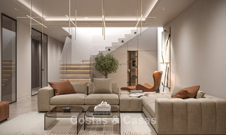 Lujosas villas sobre plano con vistas despejadas al mar en venta en Mijas, Costa del Sol 780088 